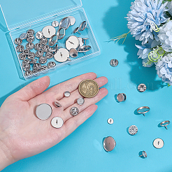 8 стиль фурнитура для броши из нержавеющей стали&nbsp;STAS-PH0006-97