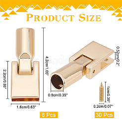 6 комплект пряжек для крепления сумок из цинкового сплава FIND-WR0007-77