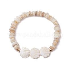 Браслеты из натуральных пресноводных ракушек для женщин&nbsp;BJEW-TA00602