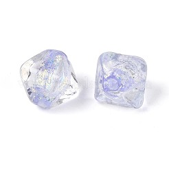 Ручной стеклянные фольга бисер пряди&nbsp;FOIL-N033-01B