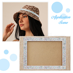 4 рулон 2-х цветных смоляных стразов горячей фиксации&nbsp;AJEW-HS0001-19