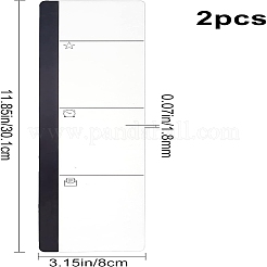 2 шт. 2-х стильная акриловая самоклеящаяся многофункциональная доска для заметок AJEW-GF0003-72
