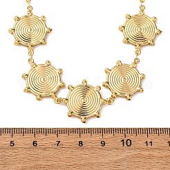 Женские ожерелья-цепочки Sun Link из нержавеющей стали 304&nbsp;NJEW-G178-14G