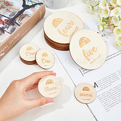 2 набор из 2-х стилей карточек с вехами из липы&nbsp;WOOD-GA0001-20