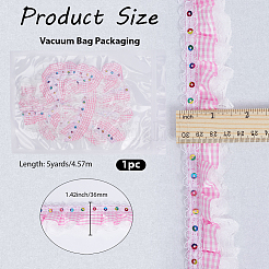 5 Yards Polyester-Spitzenband&nbsp;OCOR-GF0006-20B