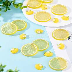 Кабошоны из смолы 20шт 2 стиля&nbsp;RESI-LP0001-09