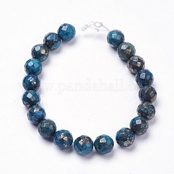 Chapelets de perles de pyrite naturelle &nbsp;G-K181-K02