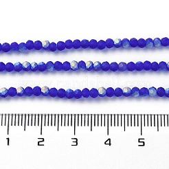 Chapelets de perles en verre imitation jade&nbsp;EGLA-A034-T2mm-MB06