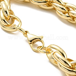 Ионное покрытие (ip) 304 нержавеющая сталь веревка цепочка браслеты&nbsp;LS-BJEW-D030-09G