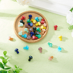 36шт 9 цвета бусины лэмпворк ручной работы LAMP-TA0001-55