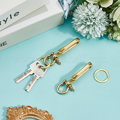 2 шт. латунные застежки-крючки в тибетском стиле&nbsp;FIND-SC0016-54