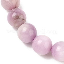 Браслеты из эластичного бисера из натурального кунцита BJEW-G630-A02