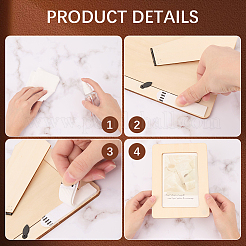 2 комплект из 2-х видов съемных пластиковых и бесследных клеевых застежек-липучек&nbsp;DIY-CN0003-18