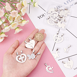 12 комплект из 3-х подвесок из нержавеющей стали 201 в стиле «раздельно» STAS-DC0008-47