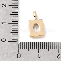 Messing micro pave klar zirkonia charme&nbsp;KK-N290-10G