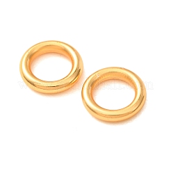 真鍮は、丸カンを閉じ  ラックめっき  ラウンド  ゴールドカラー  10x2mm  穴：6.3mm&nbsp;KK-CBA25B2-14G