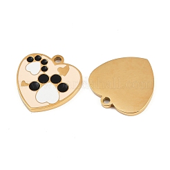 Подвески из нержавеющей стали 304 с эмалью&nbsp;STAS-C137-01G-G