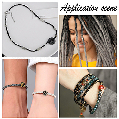 4 шт. 2-х цветные латунные европейские бусины KK-OC0001-34