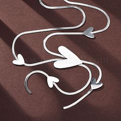 Ожерелья из нержавеющей стали 304 в форме сердца NJEW-R026-30P