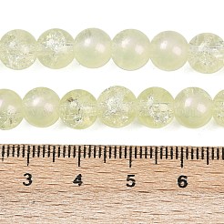 Полупрозрачные стеклянные бусины с кракле&nbsp;CCG-T003-01F