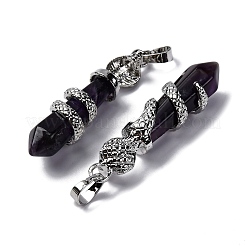 Подвески из натурального аметиста &nbsp;G-A241-01P-02