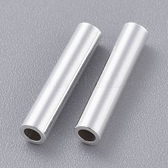304ステンレスチューブビーズ  銀  15x3mm  穴：1.8mm&nbsp;STAS-K210-41A-S