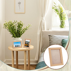 Деревянная прямоугольная акриловая рамка для фотографий&nbsp;AJEW-WH0475-06A