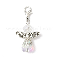 Стеклянные подвески в форме сердца ангела&nbsp;HJEW-JM03592