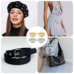 200 шт. 2-цветная железная фурнитура для люверсов&nbsp;IFIN-GF0001-59D