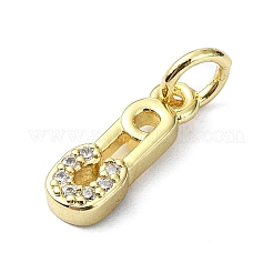 Латунные микро проложить кубического циркония подвески KK-H475-21G-01