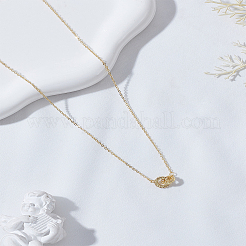 1 шт. латунные хрустальные стразы двойные кольца подвески ожерелья&nbsp;NJEW-LP0009-54