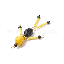 Подвески в виде маленьких скелетиков из стеклянного бисера PALLOY-MZ00762