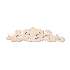 Applique onlay sculpté en bois de caoutchouc&nbsp;AJEW-L080-12