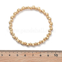 Женские браслеты-манжеты из латуни с микропаве и кубическим цирконием&nbsp;BJEW-F482-13G