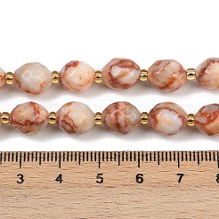 Бусы из натурального красного камня G-N342-149I-15