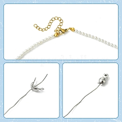 Набор разделительных бусин и наконечников из нержавеющей стали 304&nbsp;STAS-CJ0002-55