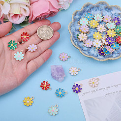 54шт 9 цвета сплава эмалевые подвески&nbsp;ENAM-CA0001-86