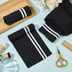 2 Stück elastischer Polyester-Rippstoff für Bündchen&nbsp;AJEW-BC0007-93