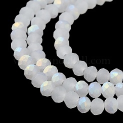 Abalorios de vidrio jade de imitación hebras&nbsp;X1-EGLA-A034-J2mm-MB05