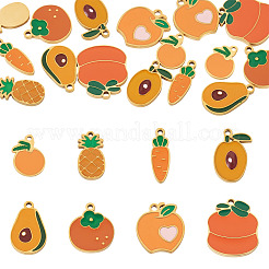 16 шт. 8 стиля эмалевых подвесок из нержавеющей стали 304&nbsp;STAS-TA0001-44