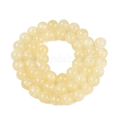 Hebras de cuentas de jade de seda dorada natural.&nbsp;G-N369-01B-01