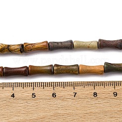 Натуральная полихромная яшма/камень Пикассо/нити бус из яшмы Пикассо G-L624-G04-12x5mm