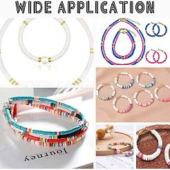 240гр 24-хцветные бусины из полимерной глины ручной работы CLAY-JP0001-08-8mm