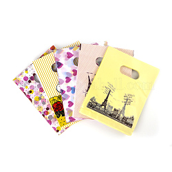 Sacchetti di plastica stampati, rettangolo, giallo, 60x50cm