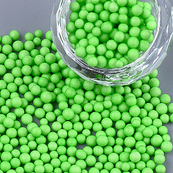 Petites boules de mousse artisanales, ronde, pour la fabrication d'artisanat de vacances de mariage bricolage, lime green, 2.5~3.5mm