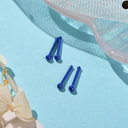 Anillos de hueso de nariz redondos de cerámica con circonita biocerámica hipoalergénica, piercing en la nariz para mujer, sin decoloración y sin níquel, azul real, 11mm, pin: 0.9 mm, cabeza: 2 mm y 1.2 mm