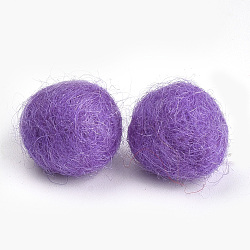 DIYドールクラフトフェルトウールボール  クラフト装飾  紫色のメディア  18~23mm