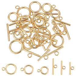 Unicraftale 3 formati fermagli a levetta in acciaio inossidabile 18 set fermagli per barra e anello fermagli per bracciali dorati connettori per braccialetto fabbricazione di gioielli per collana