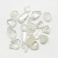 Perles de cristal de quartz naturel, perles de cristal de roche, pierre roulée, pépites, pas de trous / non percés, 12~25x9~17x3~14mm