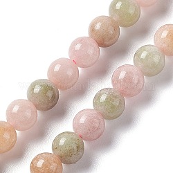 Natürliche jadeimitation yanyuan achat perlen stränge, gefärbt, Runde, 6 mm, Bohrung: 1 mm, ca. 62 Stk. / Strang, 14.96'' (38 cm)